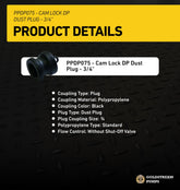 Cam Lock DP Dust Plug - 3/4"